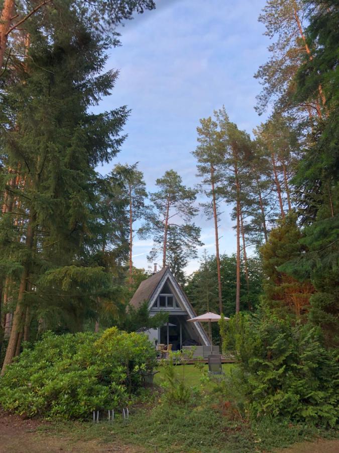 Ferienhaus Reetdach 1300Qm Privatgrundstueck Bootssteg Sauna Templin Luebbesee Uckermark Erholung Pur Seenplatte Petersdorf  Bagian luar foto