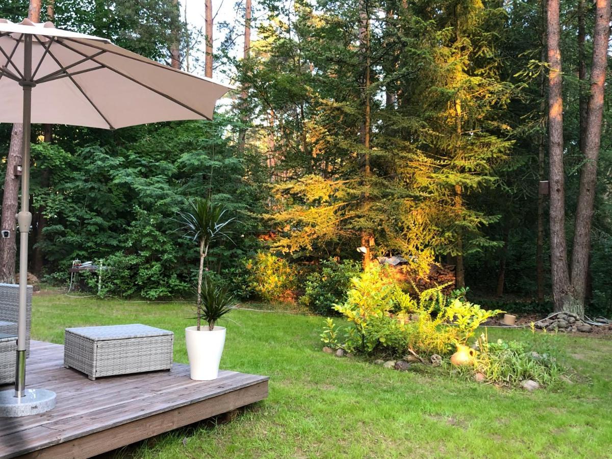 Ferienhaus Reetdach 1300Qm Privatgrundstueck Bootssteg Sauna Templin Luebbesee Uckermark Erholung Pur Seenplatte Petersdorf  Bagian luar foto