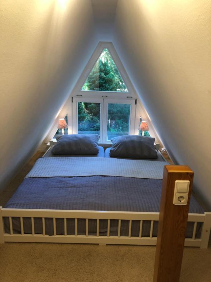 Ferienhaus Reetdach 1300Qm Privatgrundstueck Bootssteg Sauna Templin Luebbesee Uckermark Erholung Pur Seenplatte Petersdorf  Bagian luar foto